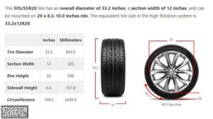 what size is a 305 tire What considerations should be taken into account when choosing the right size for a 305 tire?